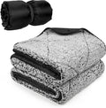 Tirrinia Waterproof Outdoor Blanket with Sherpa Lining Windproof Triple Layers Warm Comfy Foldable for Camping Stadium Beach Picnic Grass Concerts Car Dog 51''X 59'' &amp 59''X 80''