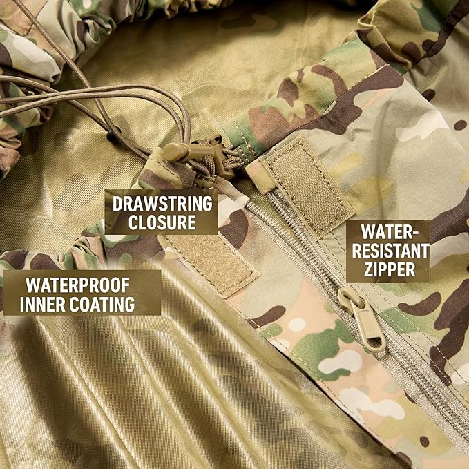 MT Military Nanovee Bivy Cover – Lightweight Army Modular Sleeping Bag System Shell Summer Sleeping Gear or Layered Cold Weather Protection
