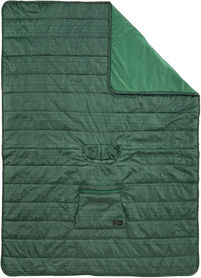 Therm-a-Rest Honcho Poncho Wearable Hoodie Blanket Blue Print