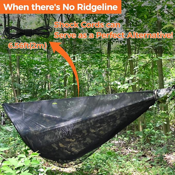 onewind Hammock Mosquito Net Single &amp Double Camping Hammock Bug Netting No See Ums Net 360 Degree Insect Protection Alternative for Onewind Bottom Entry Hammock