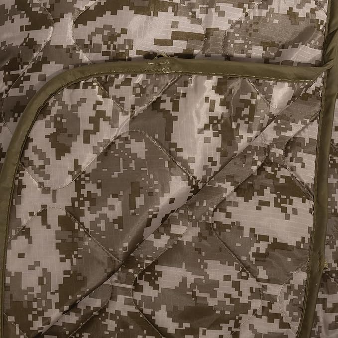 Rothco Camo Woobie Poncho Liner – Outdoor Quilted Camp Blanket Essential Field Gear