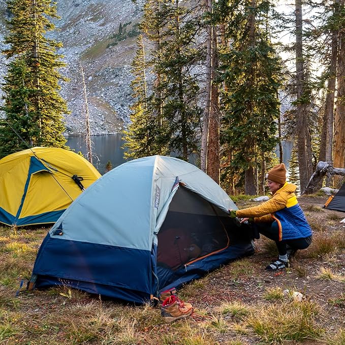 Kelty Late Start Backpacking Tent – Lightweight Two Man Camping Tent Shelter with Quickcorners Aluminum Poles Waterproof Poly Fly Updated for 2024 | Camping Tent Shelter Quickcorners Aluminum Pol