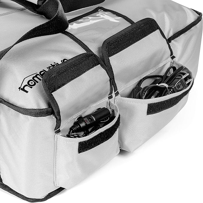 Homevative Electric Heated &amp Insulated Pizza &amp Food Delivery Bag. Home Outlet &amp Car Power Plugs Included Holds 3 Large Pizza Boxes