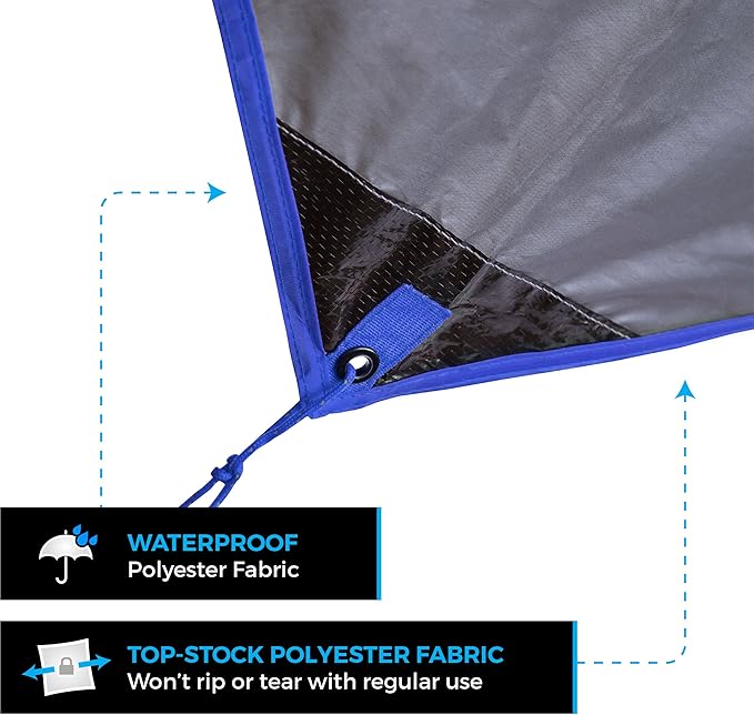 Bear Butt Hammock Rain Fly &amp Camping Tarp - 11 x 9 ft Ultralight Waterproof Tarp for Hammock &amp Tent Camping - Easy to Set Up