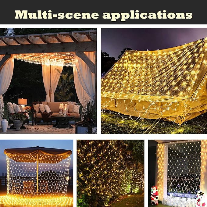 Eueasy LED Lights Outdoor net Lights String