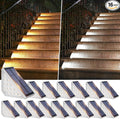 Solar Stair Lights Outdoor Waterproof 16-Pack Upgraded 2-in-1 LED Warm White and Cool White Solar Powered Step Light for Outside IP67 Auto On/Off Solar Lights for Front Sidewalk Yard Patio Porch