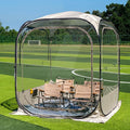 East Oak Weather Sports Tent for Fishing Sports Event | Pop Up Bubble Tent Instant Sun &amp Rain Shelter | No Condensation Spacious Interior Ultra Visibility | All Weather Protection | 6 x 6 FT