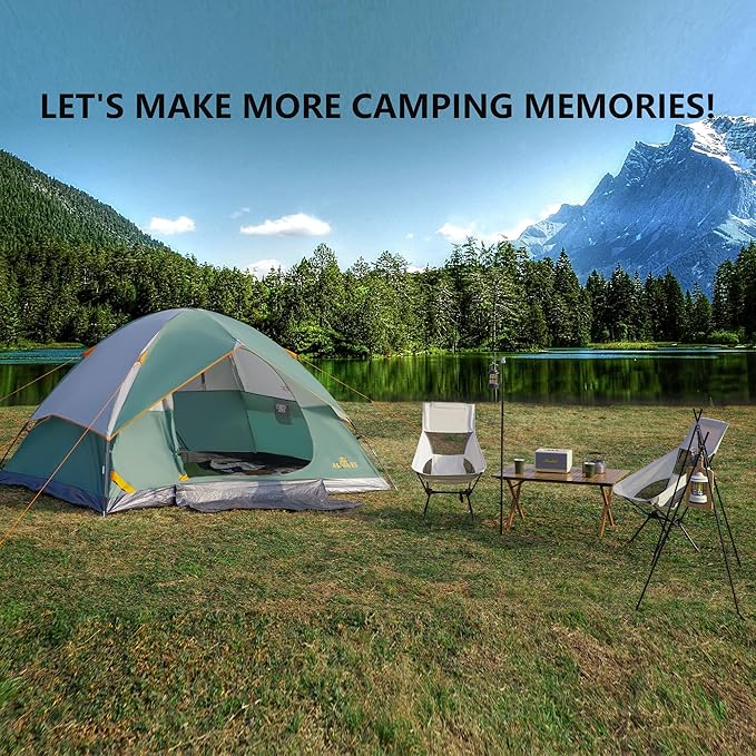 2-12 Person Tents for Camping Waterproof Backpack Double Layer Tents Perfect Picnics Fishing and Backyard Camping