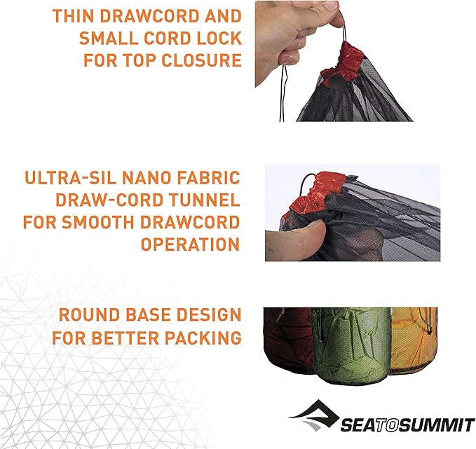 Sea to Summit Ultra-Mesh Stuff Sack Featherweight Outdoor and Travel Storage