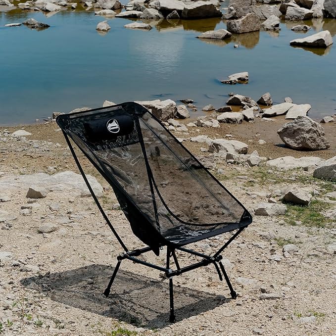 Bluewell Moon Chair Portable Camping Chair Backpacking ChairAircraft-Grade Aluminum CompactVentilated Lightweight Foldable Chairs for Hiking MountaineeringOutdoorsBeach &amp Lawns