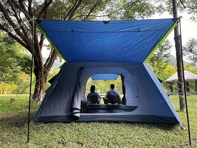 Three Bears Family Camping Tent - 6-Person Spacious Design 3000mm Waterproof Suitable for Road Trips/Backyards/Extended Camping Adventures in All Scenarios