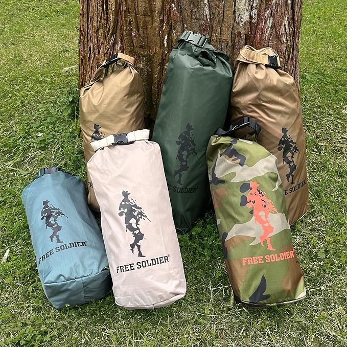 Free Soldier Waterproof Portable Tarp Multifunctional Outdoor Camping Traveling Awning Backpacking Tarp shelter Rain Tarp