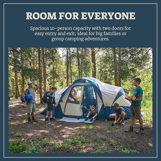 Wenzel Modified Dome Camping Tent for Car Camping Traveling Festivals and More