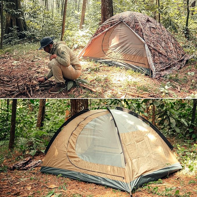 GEERTOP Ultralight 2 Person Backpacking Tent 4 Season Waterproof Camping Tent Double Layer Cold Weather Easy Set Up Tents for Family Camp Hiking Hunting Outdoor Mountaineering Travel