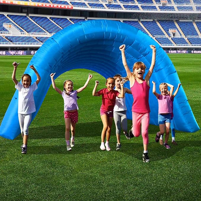Inflatable Tunnel Sports Tunnel Entrance with Blower Football Tunnel Tent Entryway for Business Advertise Party Exhibition Promotion StreetShopSupermarketSchool