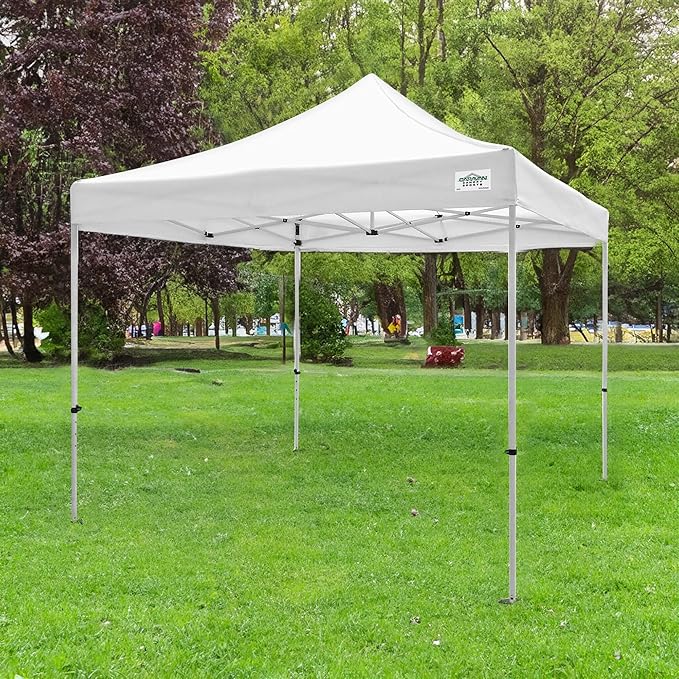 Caravan Canopy TitanShade 10 x 10 Steel Portable Instant Canopy White (2 Pack)