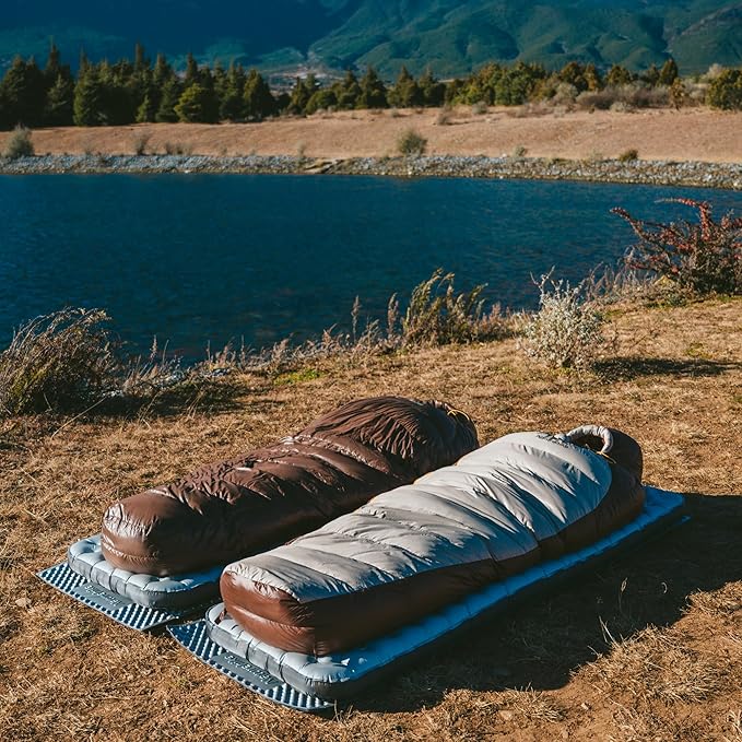 Naturehike 0 Degree RDS Down Mummy Sleeping Bag for Adults 650 Fill Power Cold Weather Backpacking Sleeping Bag for Camping Hiking -1℉ 18℉ 30℉ YKK Zipper