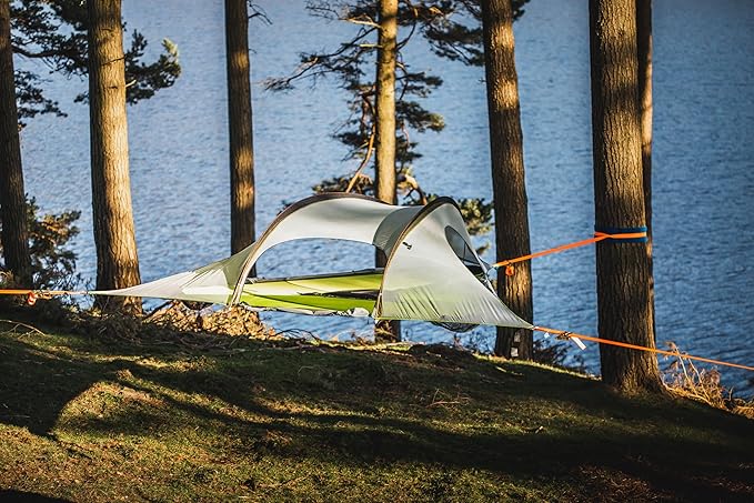 Tentsile Stingray V3 Tree Tent Camping Hammock Tent 3P Capacity Portable Tree House Shelter for Campers Backyards Campgrounds Designed in The UK