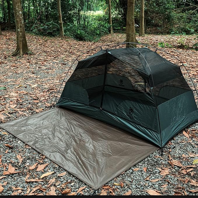 OneTigris 2 Person Footprint for Backpacking Tent 2000mm Waterproof Rating 78.7x47.24