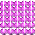 Bright LED Floral Tea Light Vase Submersible Lights for Party Wedding (Pink 30 Pack)