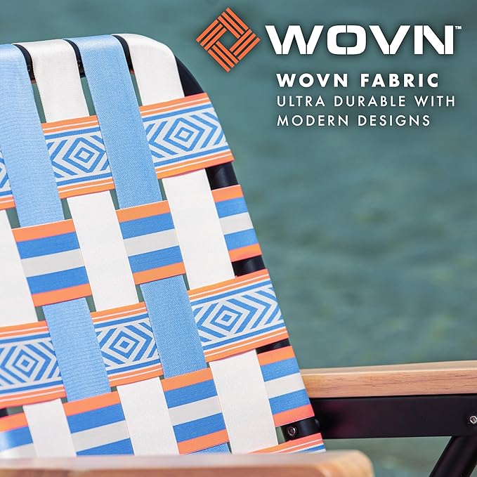 GoSports WOVN Beach Backpack Chair - 9 Styles Available - Premium Folding Camping Chair