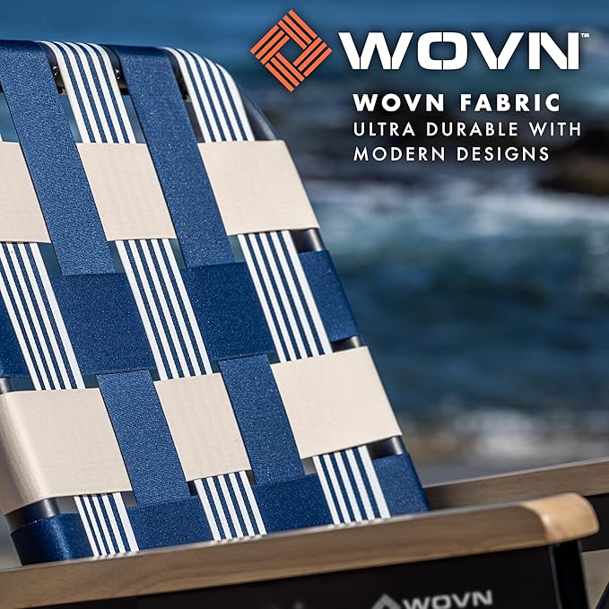 GoSports WOVN Beach Backpack Chair - 9 Styles Available - Premium Folding Camping Chair