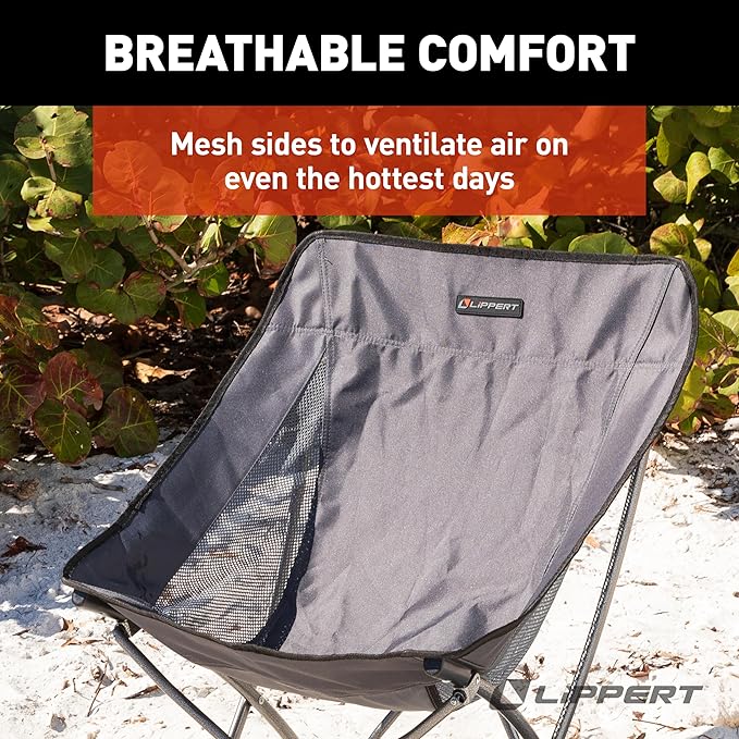 Lippert Baja™ Compact Camping Chair - Dark Grey