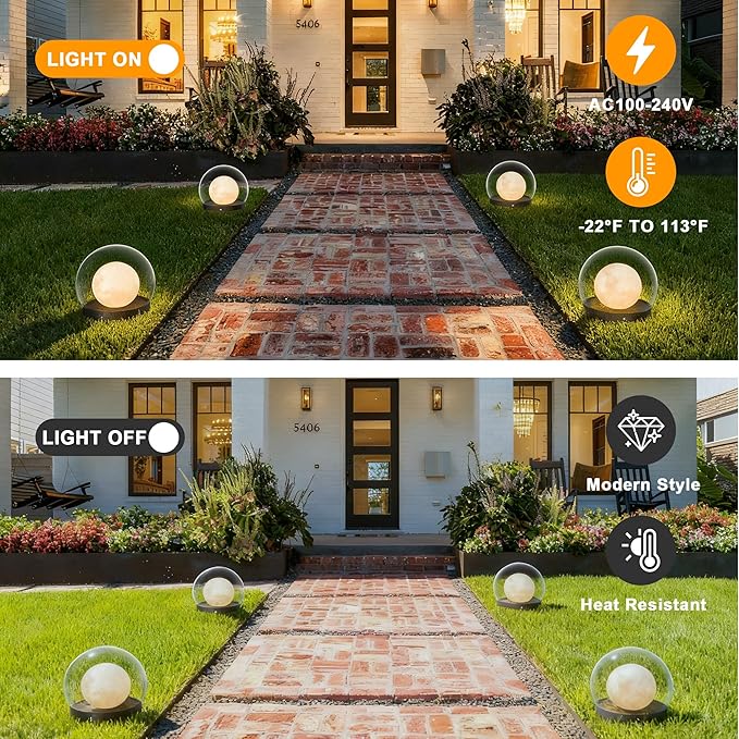 Solar Post Lights IP54 Modern Pillar Light Waterproof Column Lamp Outdoor Dusk to Dawn Solar Post Cap Light with 3200K LEDFence Deck Cap Lights for Garden Deck Patio Outside Lighting (Lampshade)