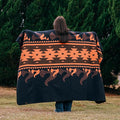 ACUSHLA Merino Wool Blanket - Soft Warm Thick Washable Large Bed Couch Camping Outdoor Travel Throw Blanket All Weather Flame Blue 79X63