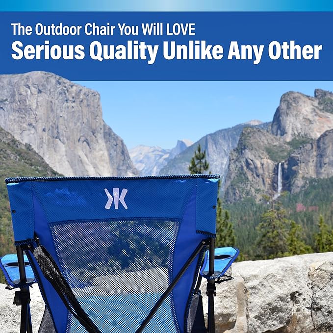 Kijaro Dual Lock Portable Camping Chairs - Enjoy the Outdoors with a Versatile Folding Chair Sports Chair Outdoor Chair &amp Lawn Chair - Dual Lock Feature Locks Position – Jasper Green