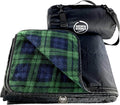 DOWN UNDER OUTDOORS Large Waterproof Windproof Extra Thick 350 GSM Quilted Fleece or Sherpa Stadium Blanket