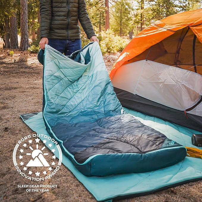 Rumpl Wrap Sack 20-Degree Sleeping Bag for Adaptable 3-Season Comfort
