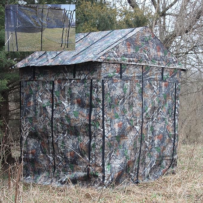Hunting Blind for Deer Hunting – Heavy-Duty Steel Frame 8 Shoot-Through Windows Durable 300D Oxford Fabric Full Visibility Ground Blind for Bow and Gun Hunters