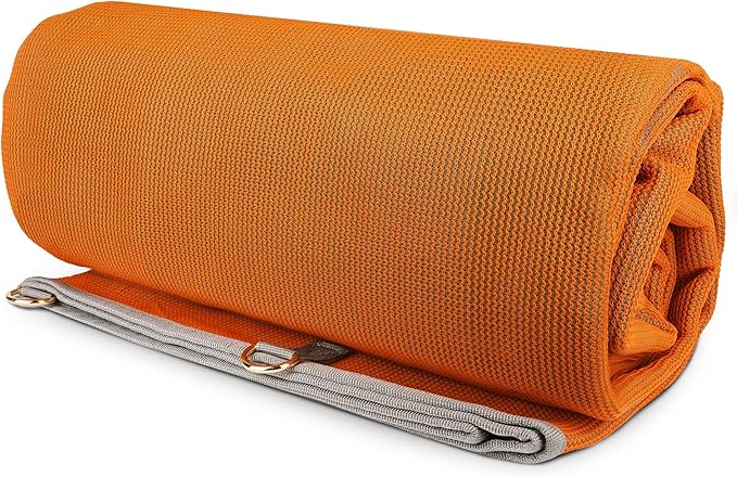 CGEAR Original Sand-Free Outdoor Rug Camping Mat - Water-Resistant &amp Anti-Fade Material - Military-Grade - Reversible Design - Area Rug for Beach RV &amp Picnics - Travel Bag