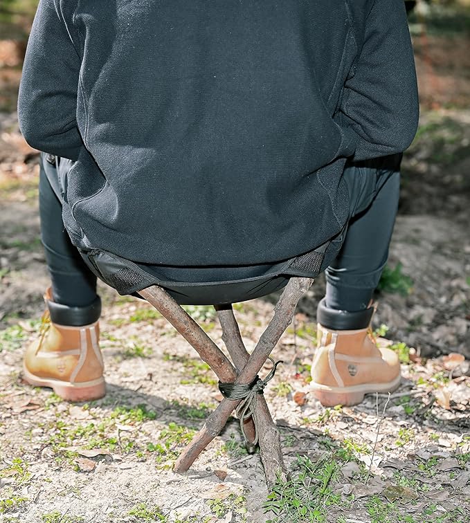 onewind 3 PCS Portable Camping Chair Cover DIY Tripod Stool Pad for Outdoor Camping Walking Hunting Supports 225 lbs Sticks Not Included