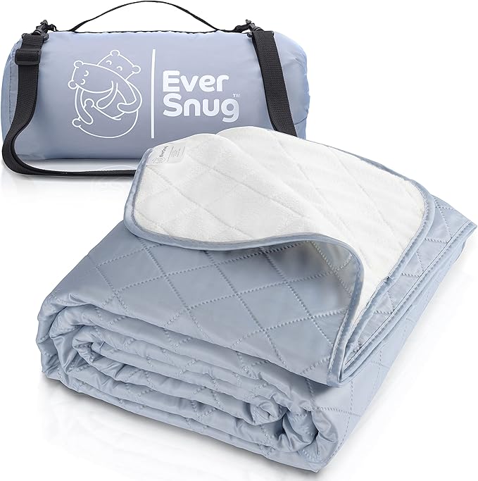 EverSnug Large Waterproof Outdoor Blanket - Extra Thick Premium Quilted Fleece Waterproof &amp Windproof Great for Camping Picnics Beaches Stadiums Dogs