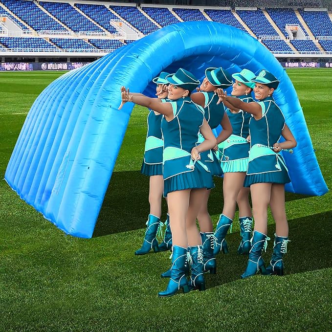 Inflatable Tunnel Sports Tunnel Entrance with Blower Football Tunnel Tent Entryway for Business Advertise Party Exhibition Promotion StreetShopSupermarketSchool