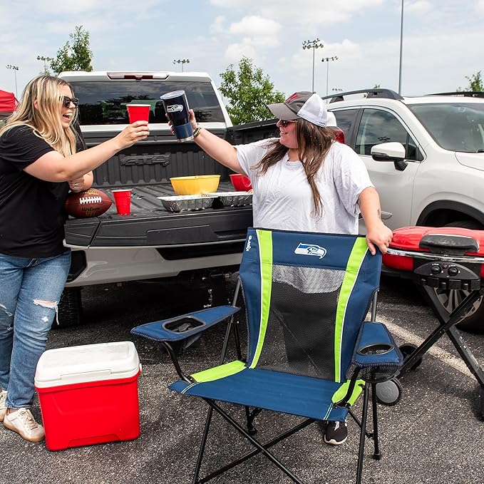 Kijaro Sports Fan Folding Chair 26 L x 35.5 W x 37 H Seattle Seahawks
