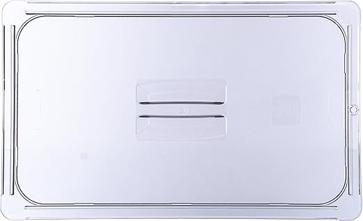 Carlisle FoodService Products Storplus Full-Size Plastic Food Pan Lid for Catering Buffets and Restaurants Polycarbonate 20.75 x 12.88 Inches Clear (Pack of 6)