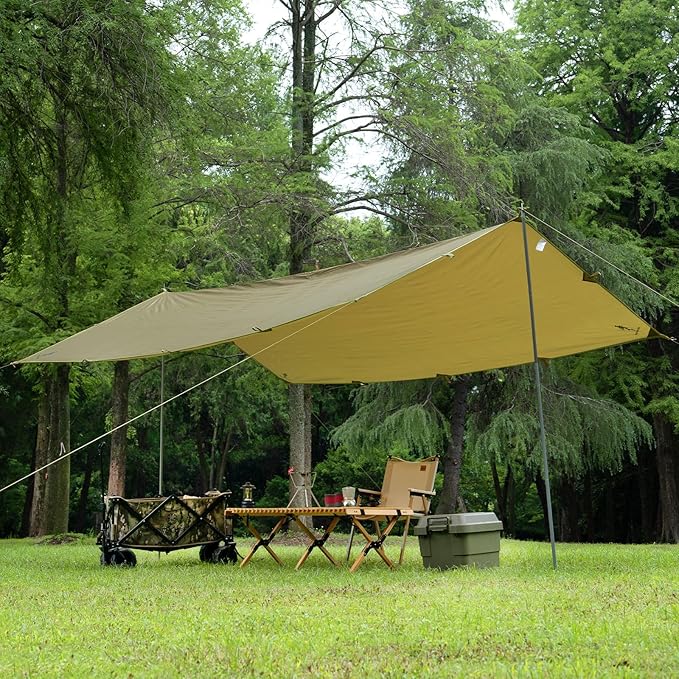 Free Soldier Waterproof Portable Tarp Multifunctional Outdoor Camping Traveling Awning Backpacking Tarp shelter Rain Tarp