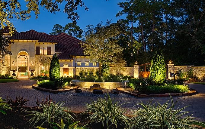 Westgate Lighting LED Area Light- Built-in Integrated LED Outdoor Light - 11 Height of Stem-Solid Brass Antique Bronze Finish Landscape Light- 12V of AC/DC Current (4)