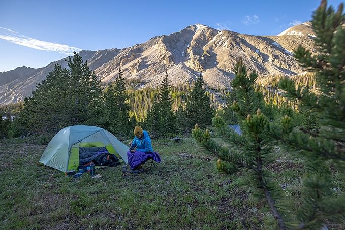 Big Agnes Tiger Wall Platinum Backpacking Tent - Lighter Than Ultralight 3-Season Semi-Freestanding Double Door Tent