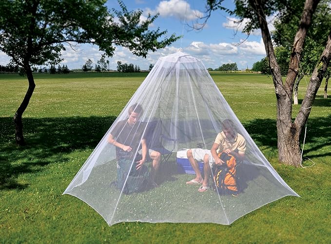 Coghlan's Traveler's Circular Mosquito Net – Lightweight Insect Protection for Camping Travel and Outdoor Use – Includes Carry Bag Twine Hooks Anchors Nails – 78 x 32 x 58