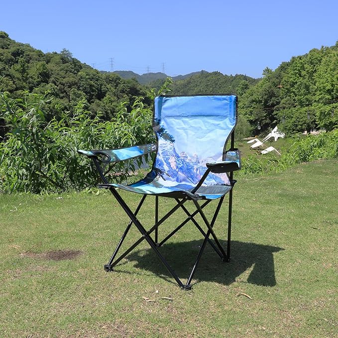 Northroad 2 Pack Camping Chairs Portable Camp Chairs Folding Lawn Chairs with Cup Holder for Outdoor Camping Hiking Travel Patio Beach Picnics