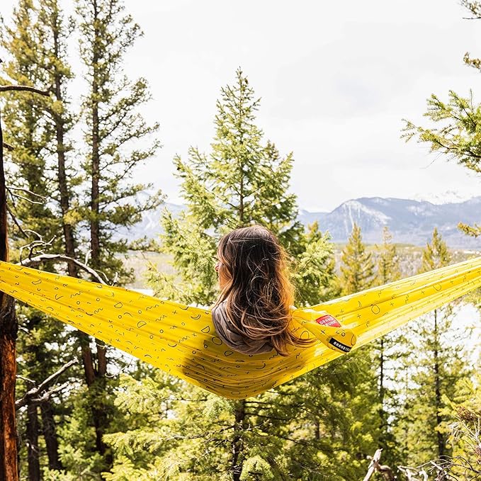 GRAND TRUNK TrunkTech Double Hammock | Ultra-Strong &amp Lightweight | 11 ft Hammock with Ripstop Nylon | 500 lb Capacity | Fast-Drying &amp Weather-Resistant | Eclipse