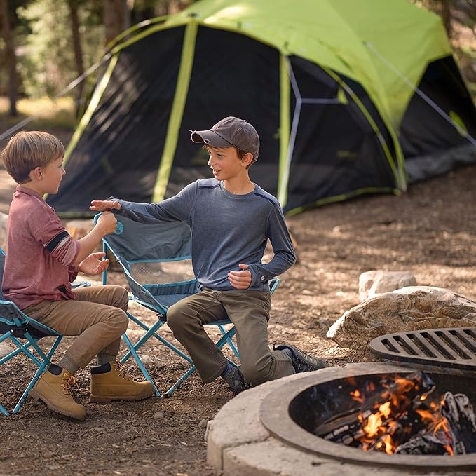Coleman Carlsbad Dark Room Tent with Screened Porch 4/6 Person Tent Blocks 90% of Sunlight to Keep Inside Cool Weatherproof Shelter with Easy Setup Made of PFAS-Free Materials