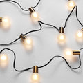 SAFAVIEH Lighting Collection Farrynn Brass/Black 10-Foot LED Outdoor String Lights