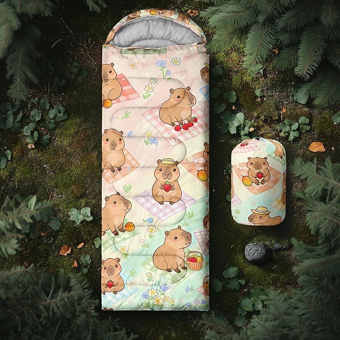 Sea Turtle Sleeping Bag for Kids Boys GirlsOcean Themed Camping GearWaterproof Compact Sleeping Bag for Camping Backpacking Outdoor Hiking.