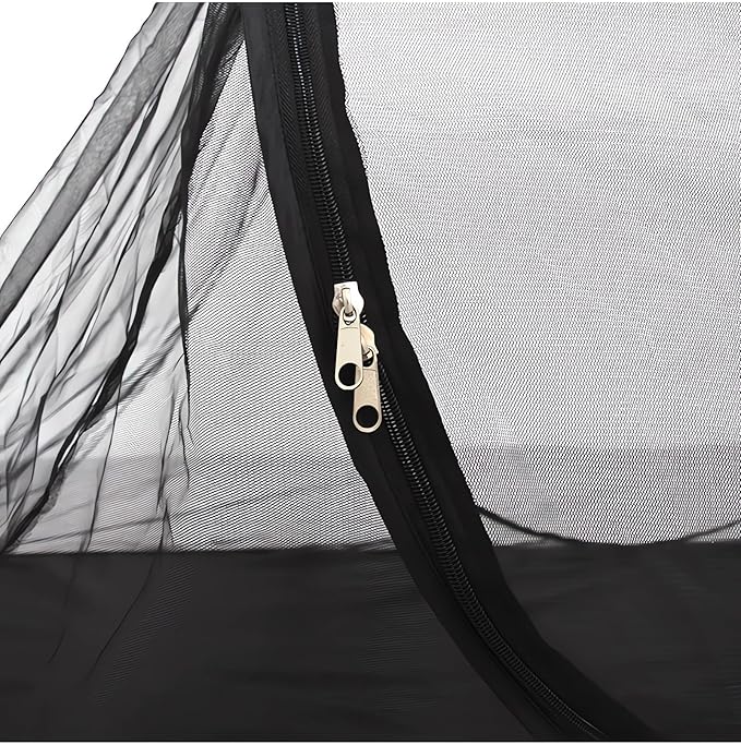 Portable Clear-Top Pop-Up Mosquito Tent with Black Base | Large 78x28x28 Dome for Camping &amp Outdoors | Instant Setup Bug Net