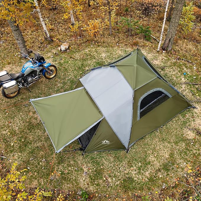 Night Cat Instant Popup Tents 2-3 Persons with Footprint Tarp Easy Setup Camping Tent with Rainfly Double Layers Waterproof Automatic Hydraulic Mechaism
